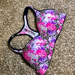 VS Floral Push Up Sports Bra